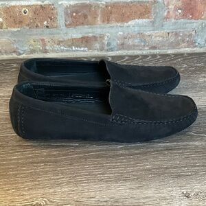Piloti Officina black suede casual slip-on shoes
